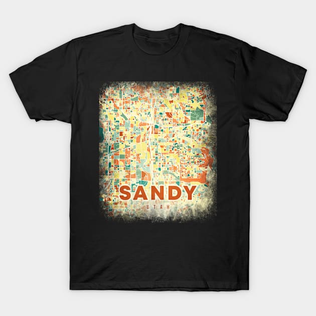 Sandy Utah US map T-Shirt by SerenityByAlex